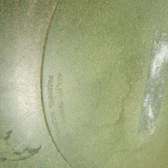 FLINTWOOD Serving Tray serving platter plate green Pasadena California Vintage - Picture 11 of 12